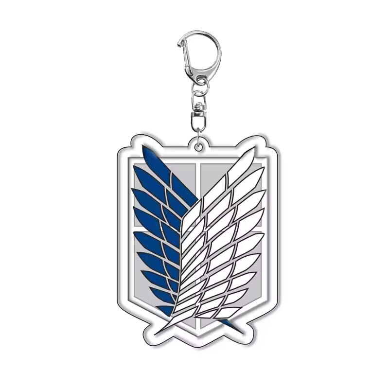 Attack On Titan Wings Of Freedom Acrylic Fun Keychain Animation Related Product Girls Gift Key Chain Bag Charm Souvenir Pendant